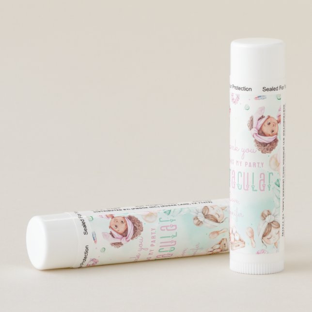 Spa tacular Spa Birthday party Thank you favors Lip Balm (Rotated Right)