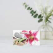 Spa Themed Business Card (Standing Front)