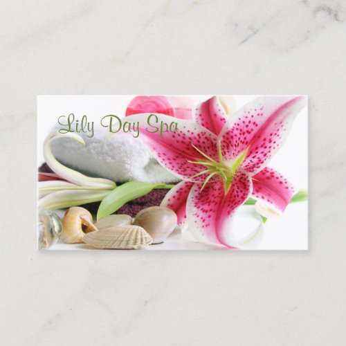 Spa Themed Business Card