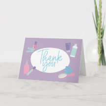 Spa-themed Thank You script design