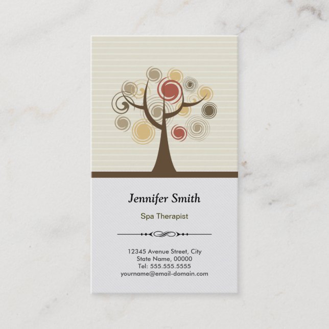 Spa Therapist Appointment - Elegant Natural (Front)