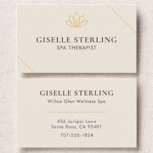Spa Therapist Business Card