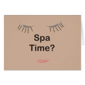 Spa Time Cards (Front Horizontal)