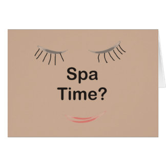 Spa Time Cards