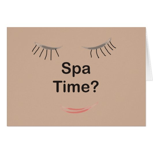 Spa Time Cards (Front Horizontal)