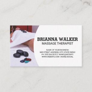 Spa Treatment   Massage Therapist Business Card
