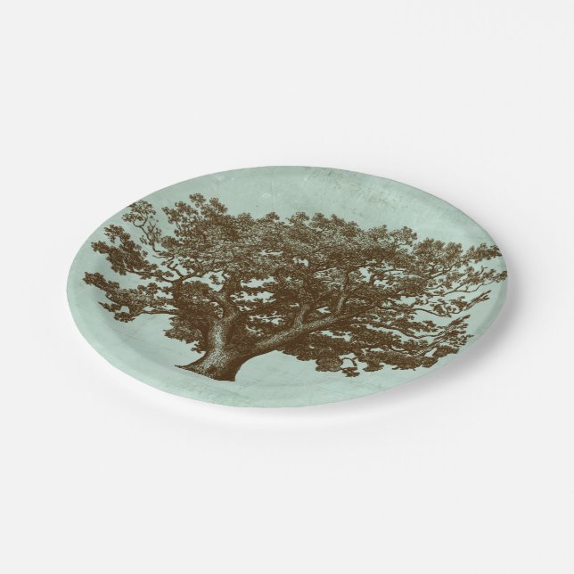 Spa Tree IV Paper Plates (Angled)