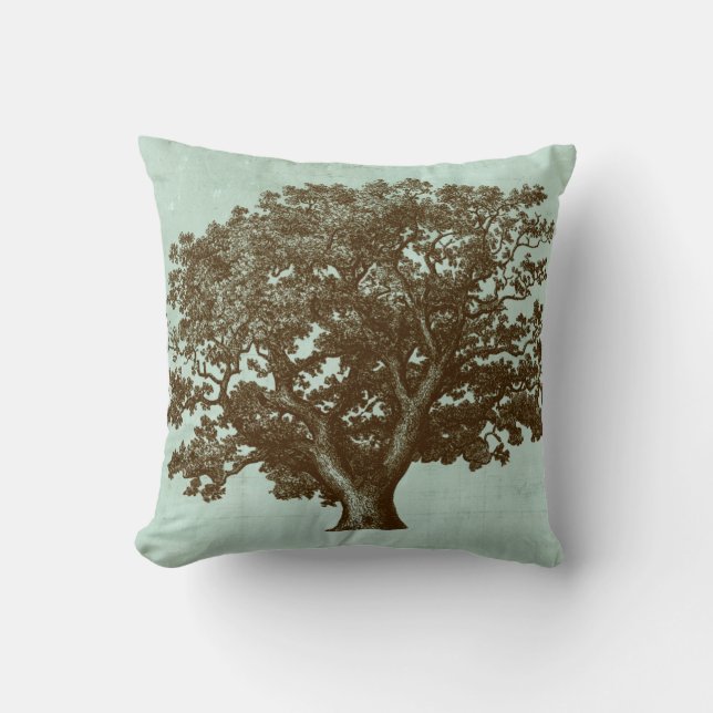 Spa Tree IV Throw Pillow (Front)