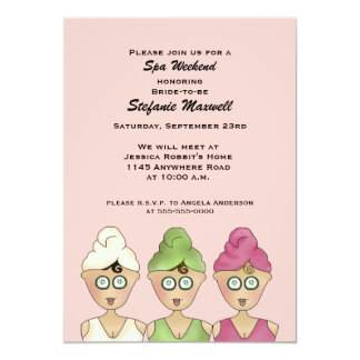 spa invitation wording
