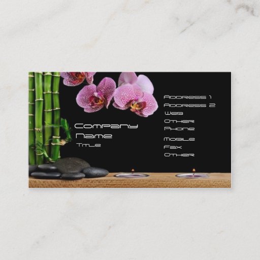 Customizable SPA, Wellness Business Card Template