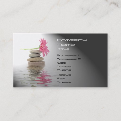 Customizable SPA, Wellness Business Cards