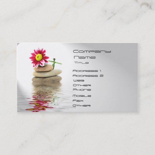 Customizable SPA, Wellness, Massage Business Card