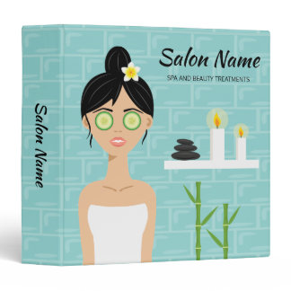 Spa Woman Illustration - Custom Spa Business Binder