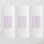 Spa Yoga Gold Triangle Mandala Watercolor Trifold (Back)