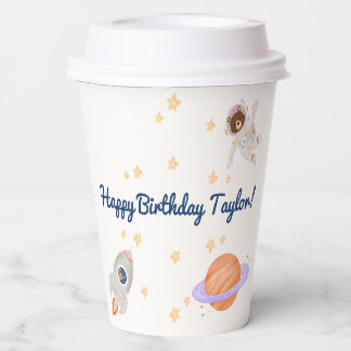 Space 12 oz cup with lid