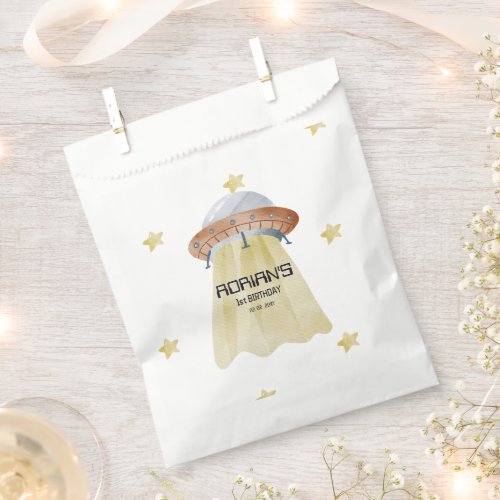 Space 1st Birthday Party First Trip Around The Sun Favor Bag