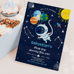 Space 1st Birthday Party First Trip Around The Sun Invitation at Zazzle