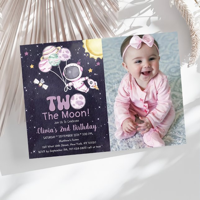 Space 2nd Birthday Second Trip Around The Sun  Invitation (Creator Uploaded)