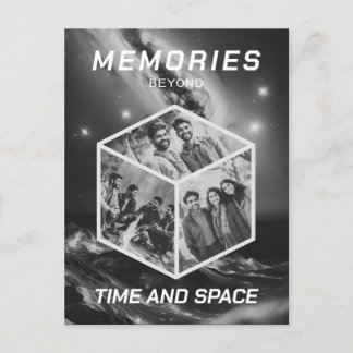 Space 3D Photo Cube Images Collage Postcard