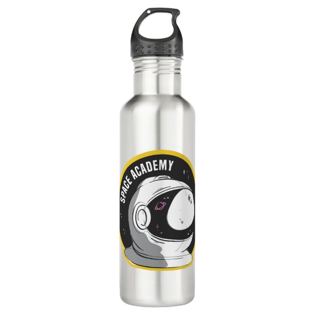 space Academy Stainless Steel Water Bottle (Front)
