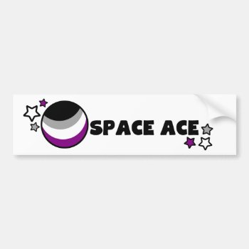 Space Ace - Asexuality Bumper Sticker by SnappyDressers at Zazzle