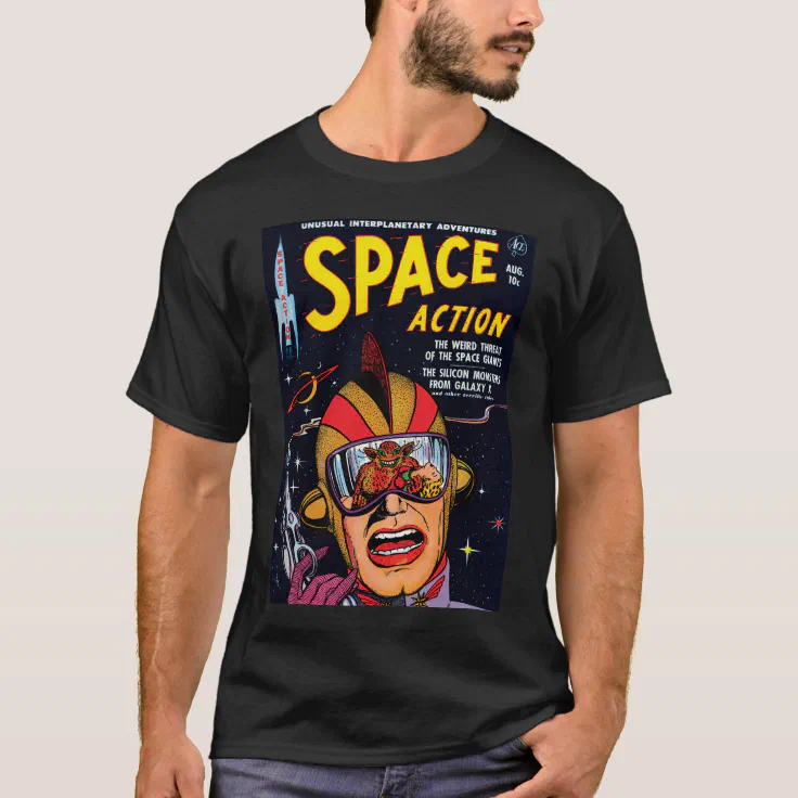 Sci Fi Comic Book Cover T-Shirt | Zazzle