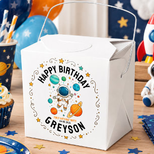 Space Adventure 1st Birthday   Outer Space Party Favor Boxes