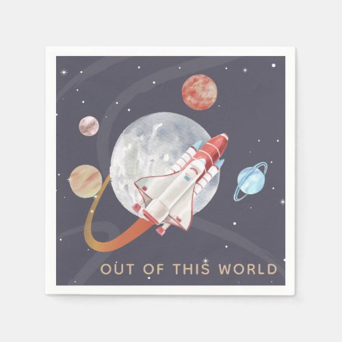 Space Adventure Astronaut Out of this World Napkins