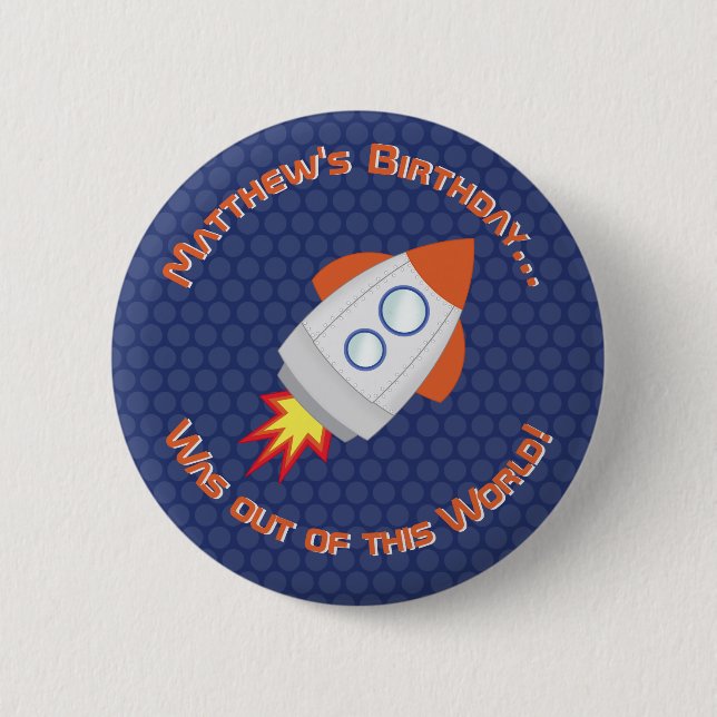Space Adventure Button (Front)