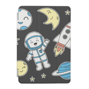 Space Adventure Cartoon – iPad Case Design