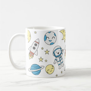 Space Adventure Cartoon Mug