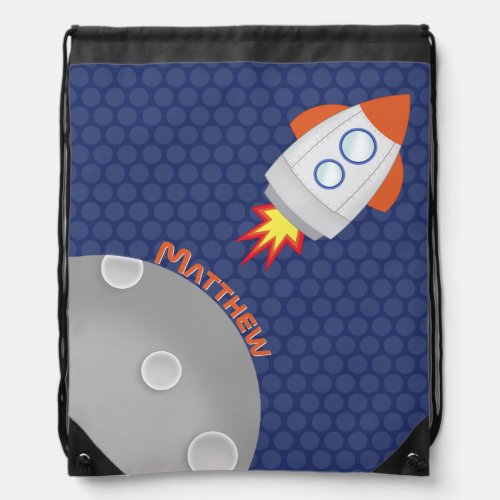 Space Adventure Drawstring Bag