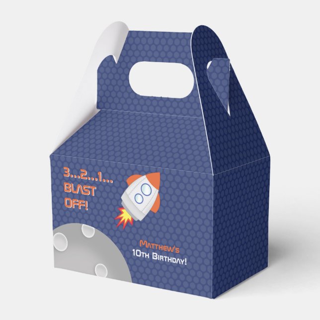 Space Adventure Favor Boxes (Front Side)