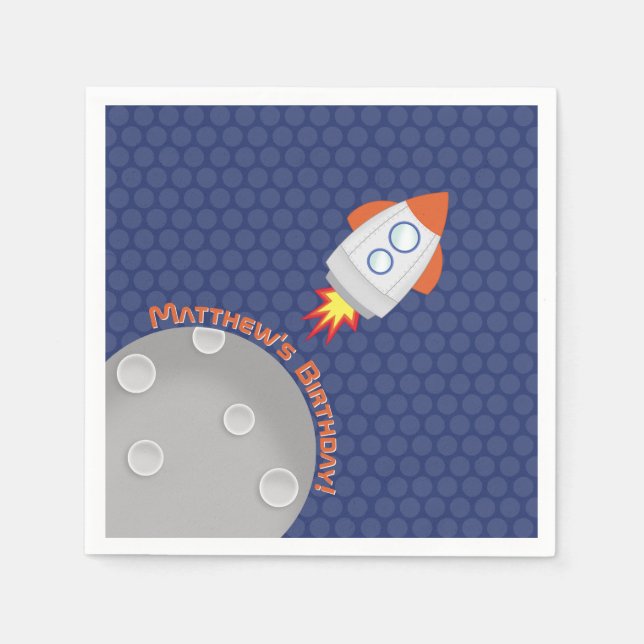 Space Adventure Napkins (Front)