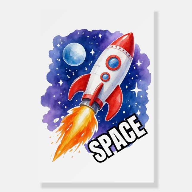 Space Adventure Poster | Adventure Awaits Among  (Front)