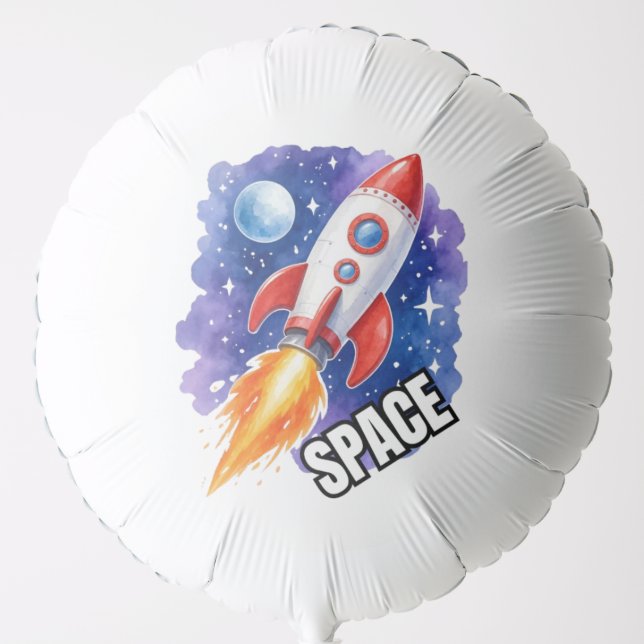 Space Adventure Poster | Adventure Awaits Among  Balloon (Front)