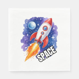Space Adventure Poster | Adventure Awaits Among Napkins
