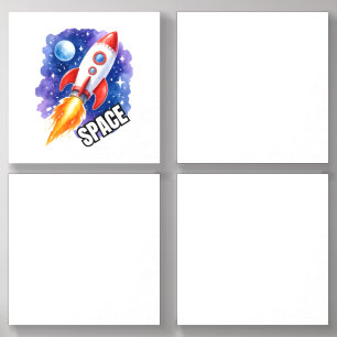 Space Adventure Poster Adventure Awaits Foam Core Photo Tile