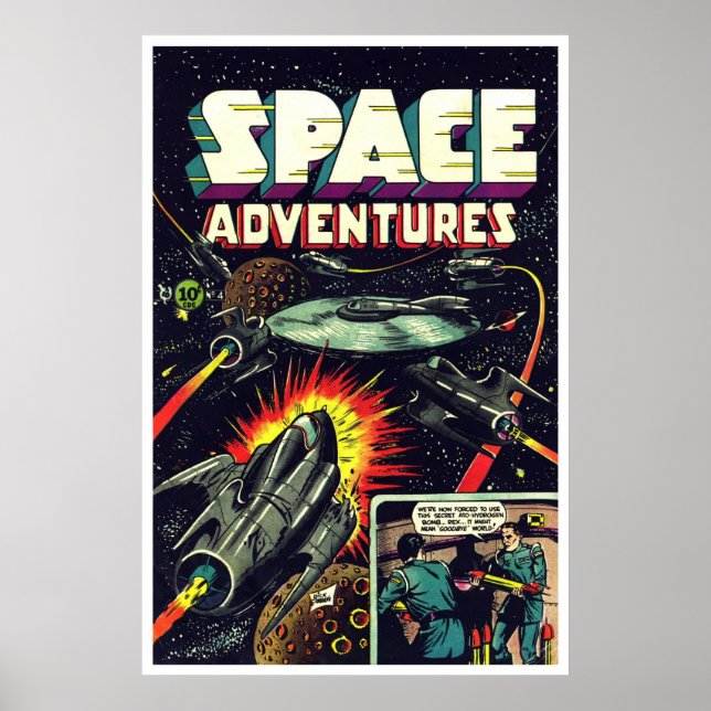Space Adventures #4 (1953) Poster (Front)