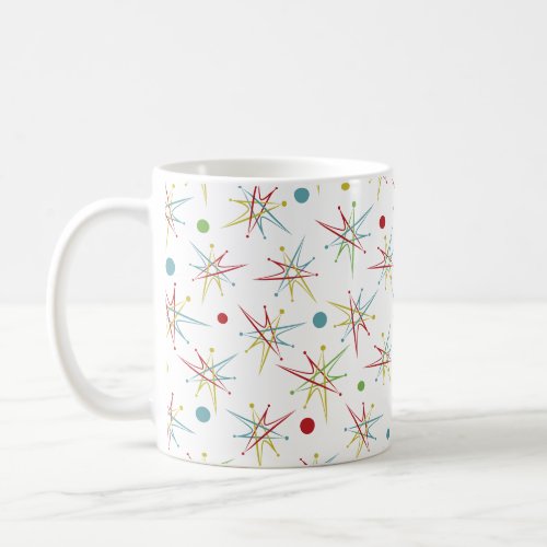 Space Age Atomic Retro Dot Custom Colors Coffee Mug