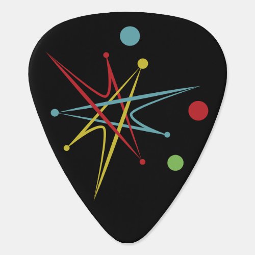 Space Age Atomic Retro Dot Custom Colors Guitar Pi Guitar Pick
