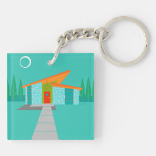Space Age Cartoon Acrylic Keychain