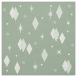 Space Age Diamonds Sage Green Fabric