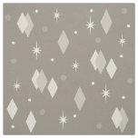 Space Age Diamonds Taupe Light Brown Fabric