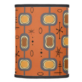 Space Age Geometric Art Burnt Orange Lamp Shade (Right)