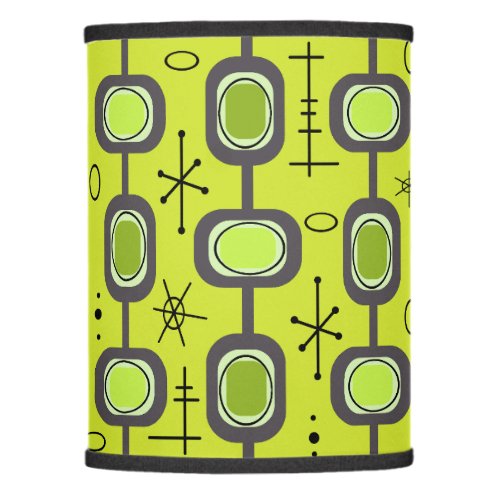 Space Age Geometric Art Chartreuse Green Lamp Shade