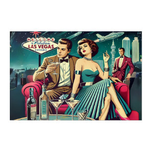 Space Age Las Vegas Martini Party Acrylic Print