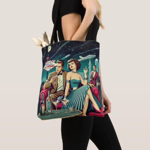Space Age Las Vegas Martini Party Tote Bag