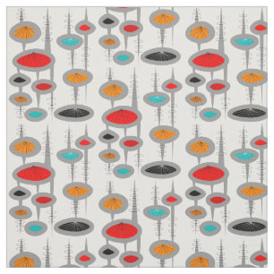 Space Age Ovals Fabric