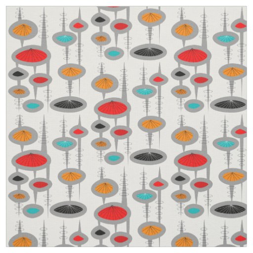 Space Age Ovals  Fabric